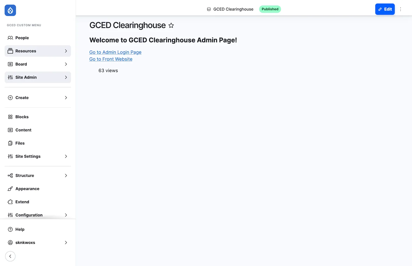 관리자 대시보드