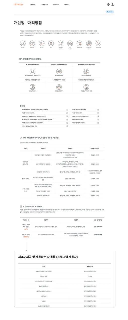 개인정보처리방침