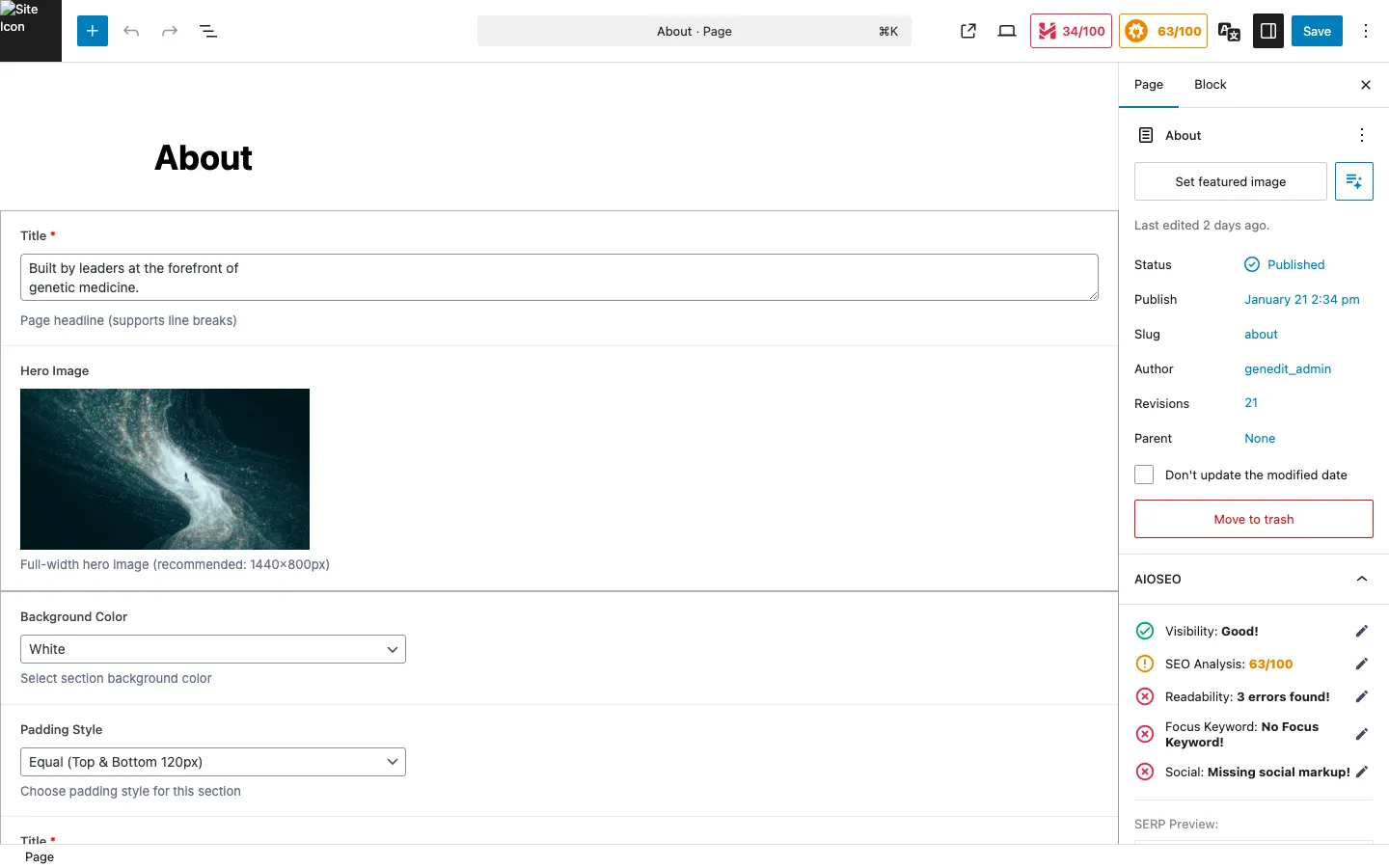 BreezeBio 블록 카테고리